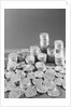 Stacks Of American Silver Dollars by Anonymous