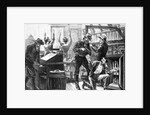 Illustraiton of a Holdup in a Western Store by Anonymous