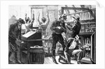 Illustraiton of a Holdup in a Western Store by Anonymous