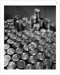 Stacks of 1890 Dollar Coins by Anonymous