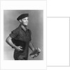 Worker In Overalls W/Lunchbox & Paper by Anonymous
