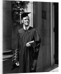 Princeton University Graduate in Gown and Mortarboard by Anonymous