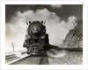 Steam Locomotive Chugging Down Track by Anonymous