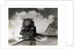 Steam Locomotive Chugging Down Track by Anonymous