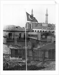 Turkish Flag Stands In Nicosia Ruins by Anonymous