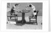 Dogs Playing Checkers/One Smokes Pipe by Anonymous