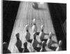 Bowling Ball Rolling Toward Pins by Anonymous