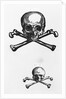 Woodcut Of Skull And Crossbones by Anonymous