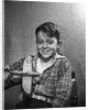 Boy with Model Plane by Anonymous