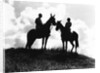 Silhouette of Horses and Riders by Anonymous