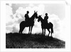 Silhouette of Horses and Riders by Anonymous
