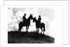 Silhouette of Horses and Riders by Anonymous