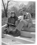 Students on Steps Reading by Anonymous