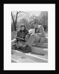 Students on Steps Reading by Anonymous