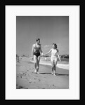 Couple in Bathing Suits at the Beach by Anonymous