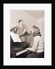 Boy and Girl Playing Instruments by Anonymous