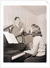 Boy and Girl Playing Instruments by Anonymous