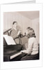 Boy and Girl Playing Instruments by Anonymous