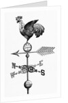 Rooster W/Outstretched Wings On Vane by Anonymous