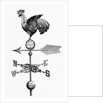 Rooster W/Outstretched Wings On Vane by Anonymous