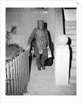 Policeman in Protective Gear Carries Bombs by Anonymous