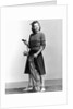 Woman Holding Golf Club And Golf Bag by Anonymous