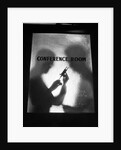 Two Men Behind Conference Room Door by Anonymous