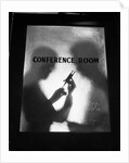Two Men Behind Conference Room Door by Anonymous