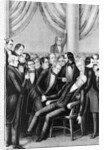 Lithograph Of John Q. Adams Dying by Anonymous