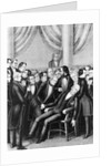 Lithograph Of John Q. Adams Dying by Anonymous