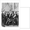 Lithograph Of John Q. Adams Dying by Anonymous
