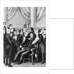 Lithograph Of John Q. Adams Dying by Anonymous