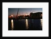 Nuclear Plant Silhouetted Against Sunset by Anonymous