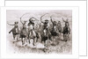 The Cowboy's Race Woodcut by Anonymous