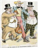 Illustration of Trusts & Monopolies Pickpocketing Uncle Sam by J.C. Taytor