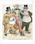 Illustration of Trusts & Monopolies Pickpocketing Uncle Sam by J.C. Taytor