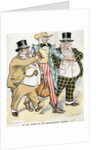 Illustration of Trusts & Monopolies Pickpocketing Uncle Sam by J.C. Taytor