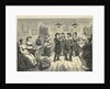 Crowd Enjoying Food & Drink In Saloon by Anonymous