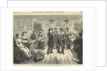 Crowd Enjoying Food & Drink In Saloon by Anonymous