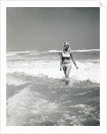 Woman Walks Out Of Ocean Surf by Anonymous