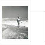 Woman Walks Out Of Ocean Surf by Anonymous