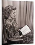 Seated Woman Reading Bible by Anonymous