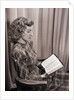 Seated Woman Reading Bible by Anonymous