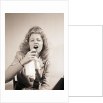 Glamour Girl About to Sneeze by Anonymous