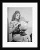 Woman Seated with Globe by Anonymous