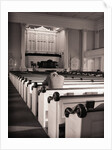 Man Praying in Empty Church by Anonymous