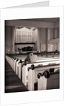 Man Praying in Empty Church by Anonymous