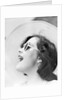 Woman with Sunglasses Wearing Straw Hat by Anonymous