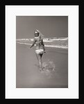 Beachgoer Looking over Her Shoulder by Anonymous