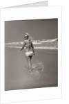 Beachgoer Looking over Her Shoulder by Anonymous